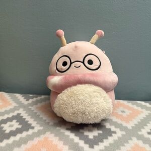 Christian Pink Snail with Glasses Squishmallow 8 Inch